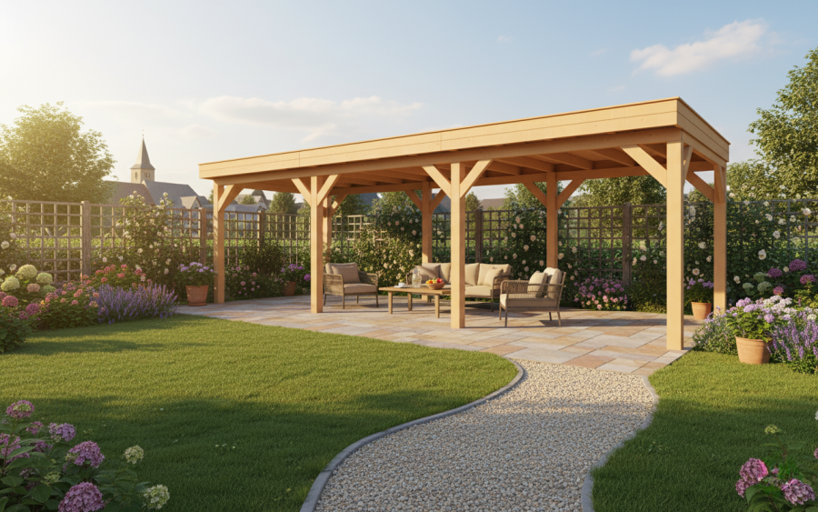 YARD Outdoor SUBLIME overkapping 800x350 cm Douglas blank