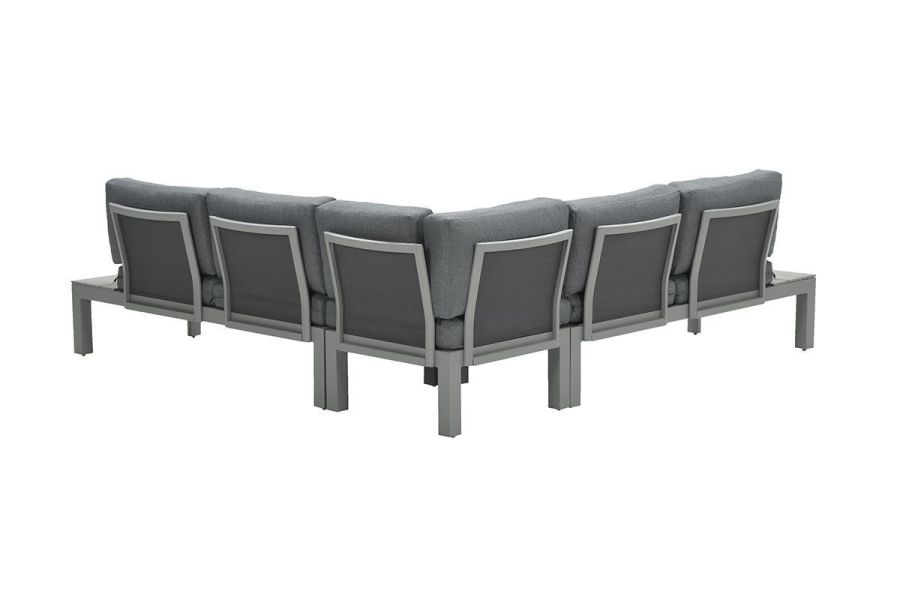 Garden Impressions Adelaide loungeset 4-delig carbon black/ mystic grey - Showmodel Numansdorp, Strijen, Amersfoort en Wommelgem