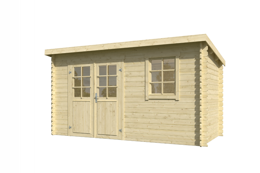 Outdoor Life Amira Blokhut 400x195 cm 28 mm vuren blank