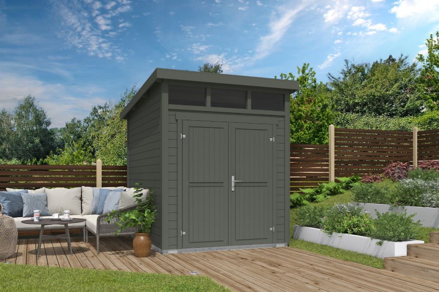 Tuinhuis Kibo 1 250x200 cm - Green Grey gecoat - main