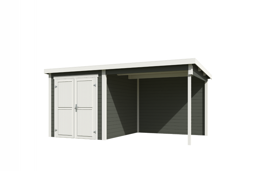 Tuinhuis Lars 500x250 cm - Green Grey-wit gecoat - second