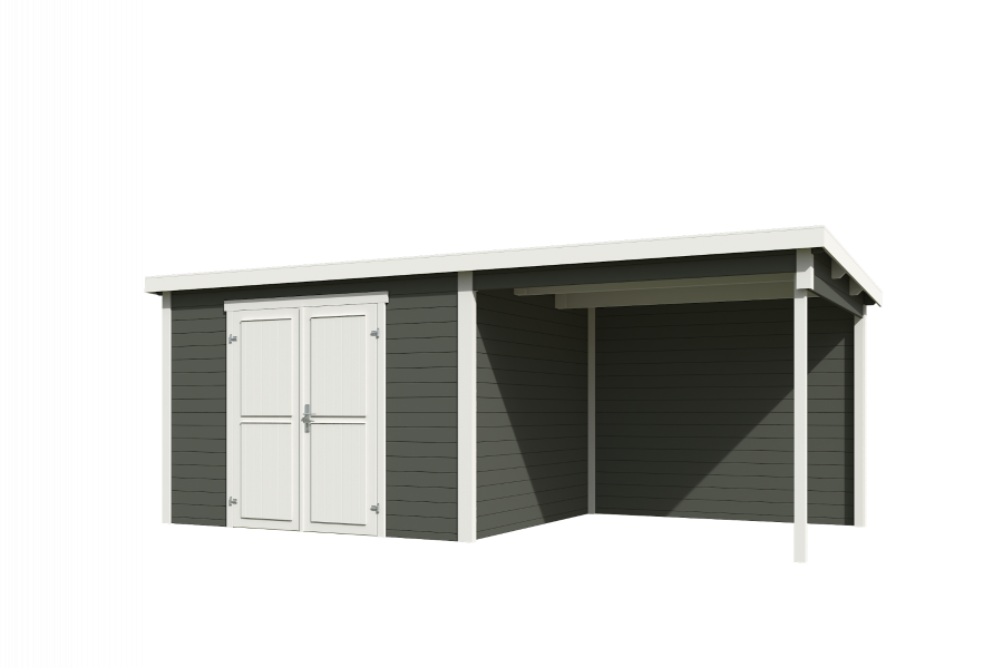 Tuinhuis Kjeld 550x250 cm - Green Grey-wit gecoat - second