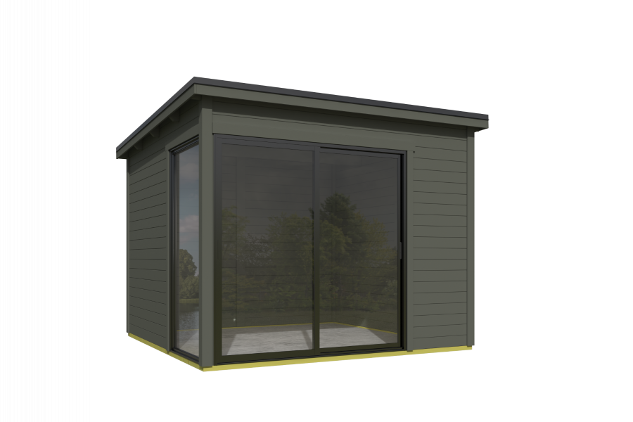 Tuinhuis Julia 295x295 cm - Green Grey gecoat - second