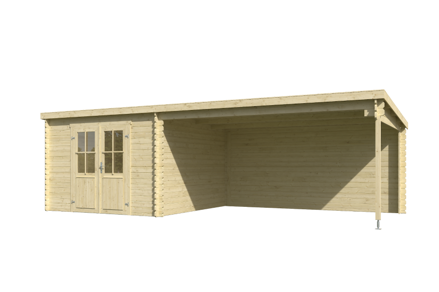 Outdoor Life St. Louis Blokhut 681x292 cm 28 mm vuren blank