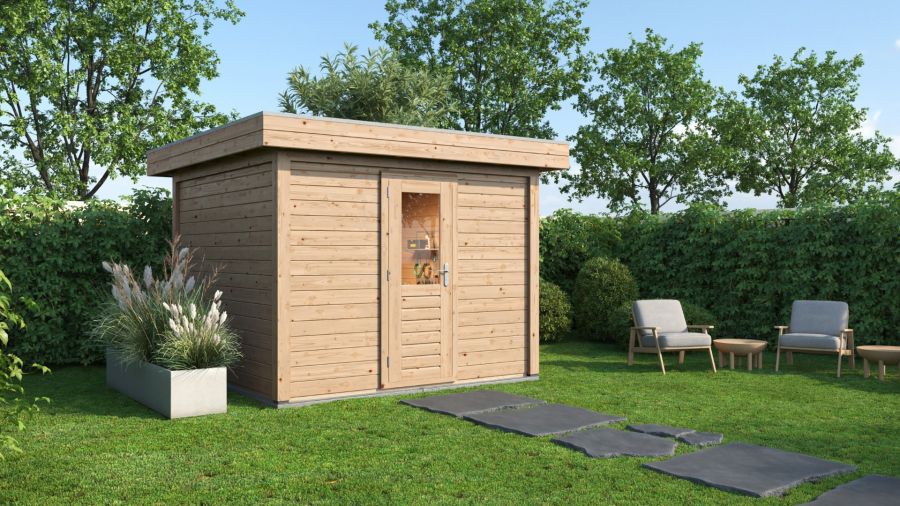 Lugarde Select Modern tuinhuis Groningen 300x300cm - Onbehandeld