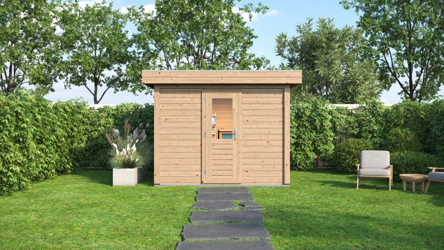 Lugarde Select Modern tuinhuis Groningen 300x300cm - Onbehandeld