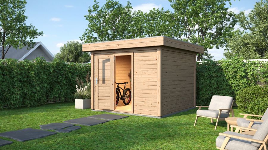 Lugarde Select Modern tuinhuis Groningen 300x300cm - Onbehandeld