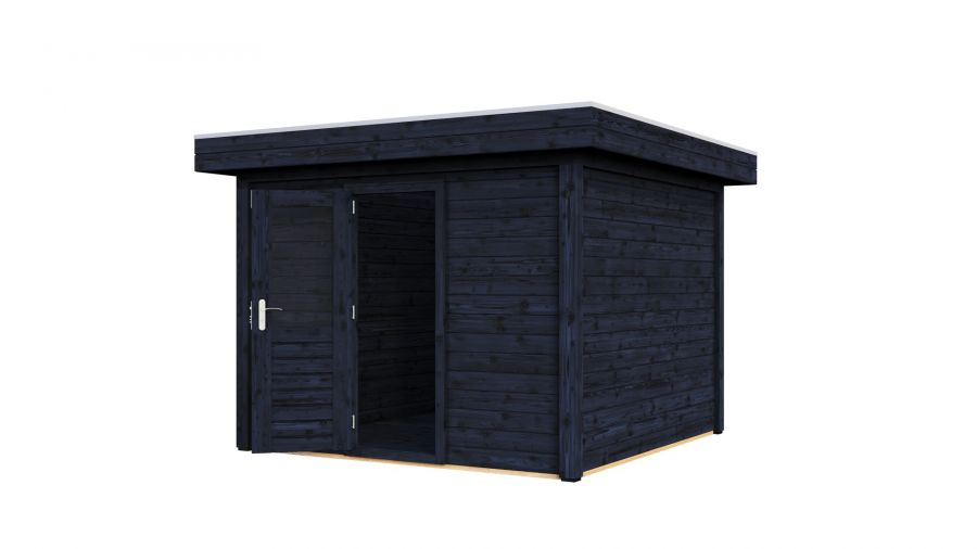 Lugarde Select Modern tuinhuis Groningen 300x300cm - Zwarte olie