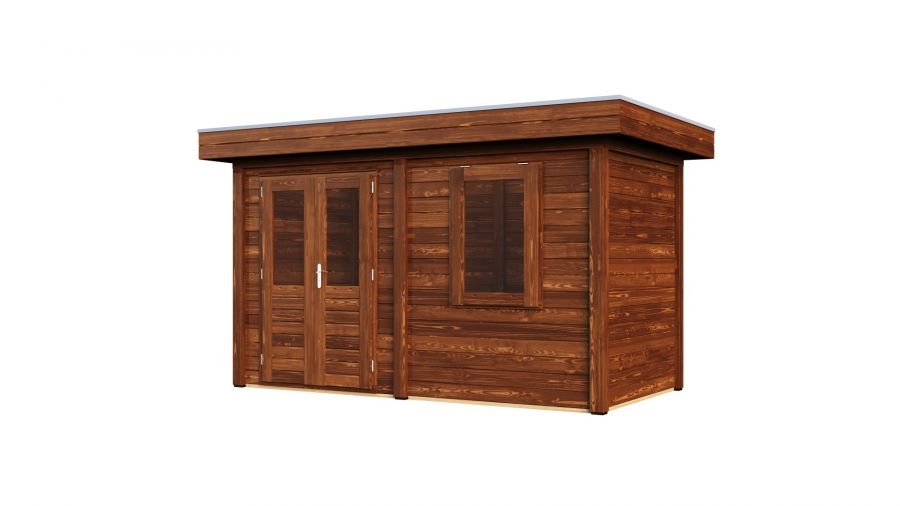 Lugarde Select Modern tuinhuis Gorssel 388x200cm - Bruine olie