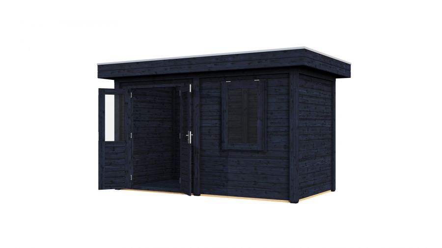 Lugarde Select Modern tuinhuis Gorssel 388x200cm - Zwarte olie