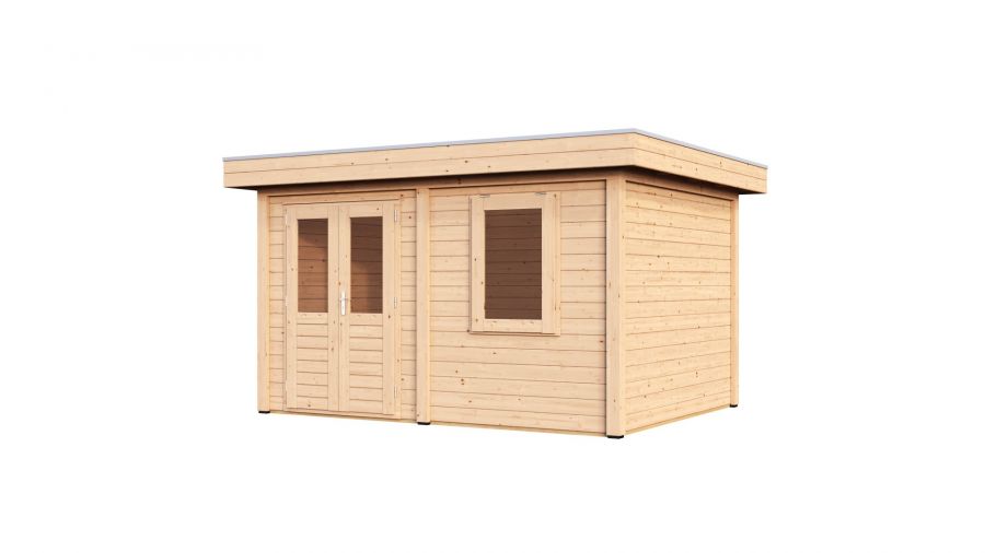 Lugarde Select Modern tuinhuis Bodegraven 388x300cm - Onbehandeld