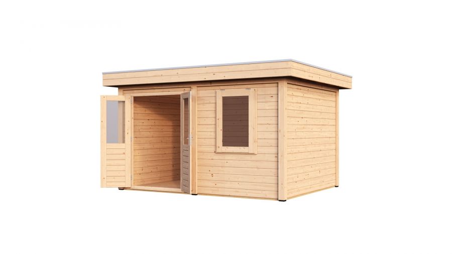 Lugarde Select Modern tuinhuis Bodegraven 388x300cm - Onbehandeld
