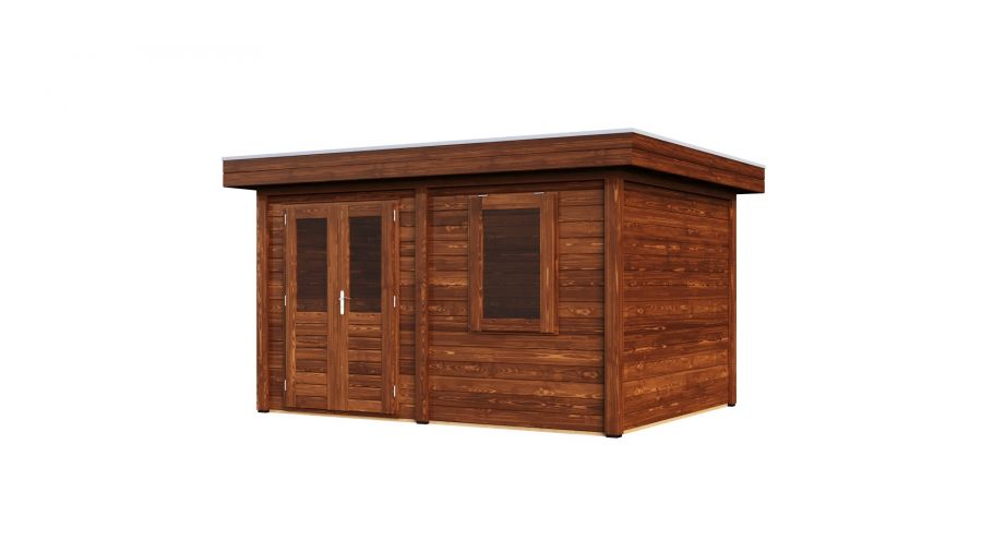 Lugarde Select Modern tuinhuis Bodegraven 388x300cm - Bruine olie