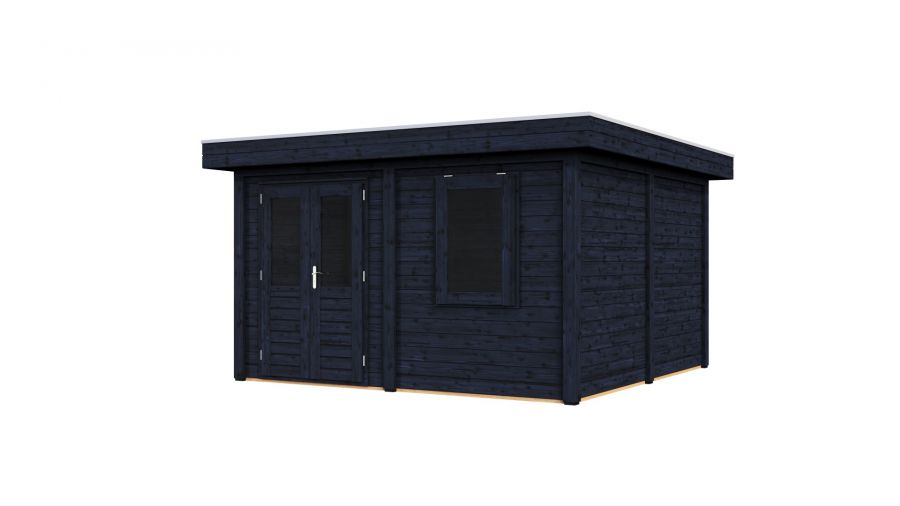 Lugarde Select Modern tuinhuis Rotterdam 388x388cm - Zwarte olie