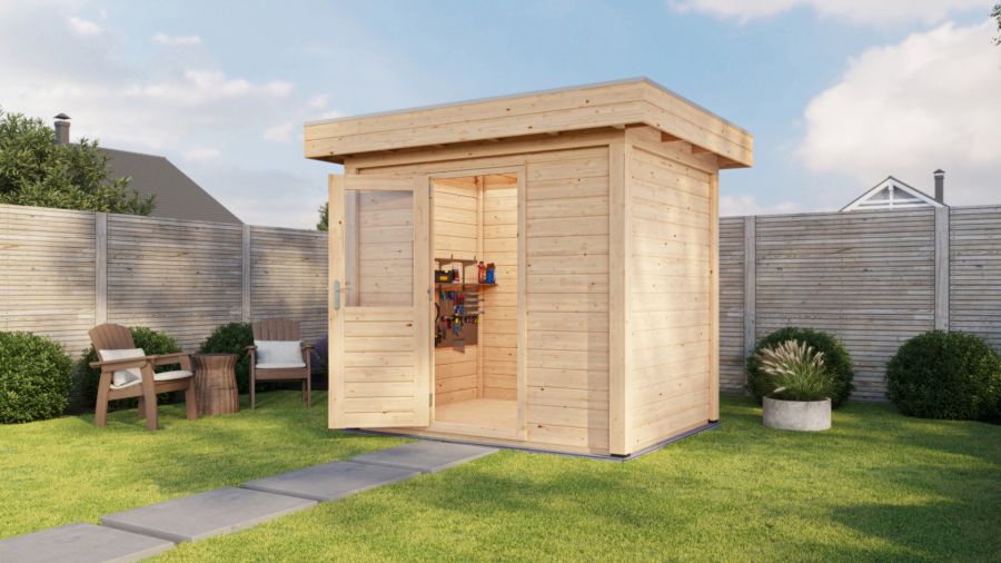 Lugarde Select Modern tuinhuis Aalsmeer 250x200cm - Onbehandeld