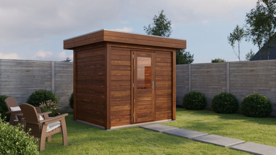 Lugarde Select Modern tuinhuis Aalsmeer 250x200cm - Bruine olie
