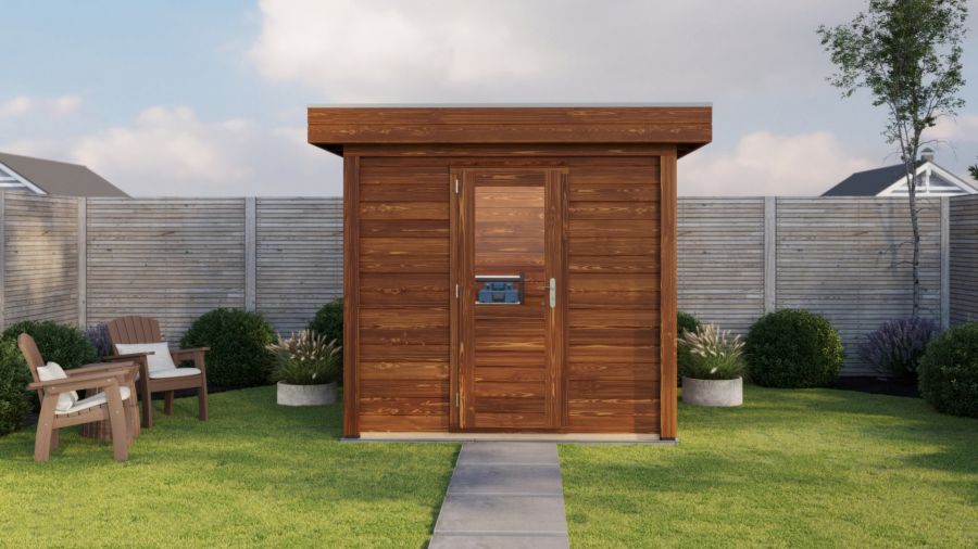 Lugarde Select Modern tuinhuis Aalsmeer 250x200cm - Bruine olie