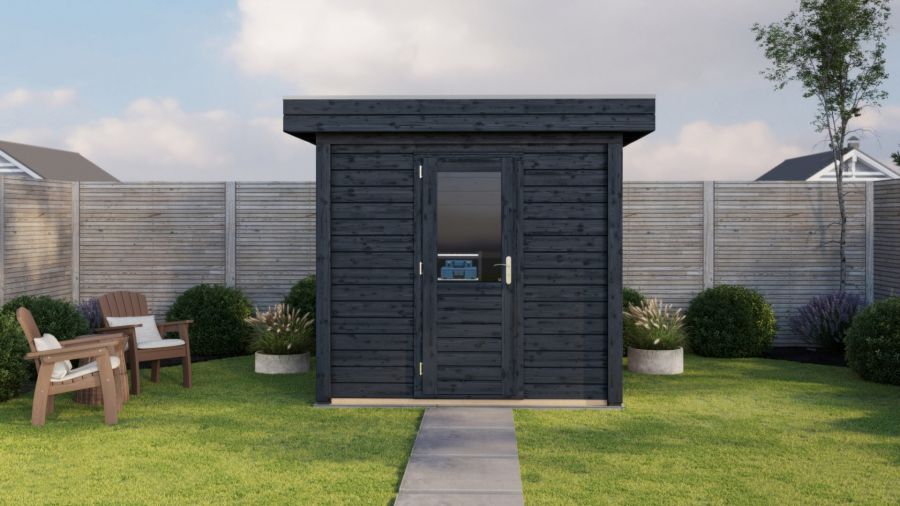 Lugarde Select Modern tuinhuis Aalsmeer 250x200cm - Zwarte olie