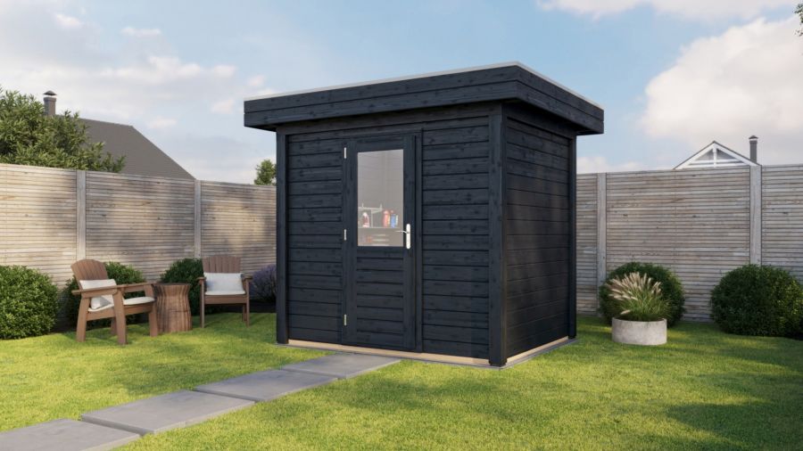 Lugarde Select Modern tuinhuis Aalsmeer 250x200cm - Zwarte olie