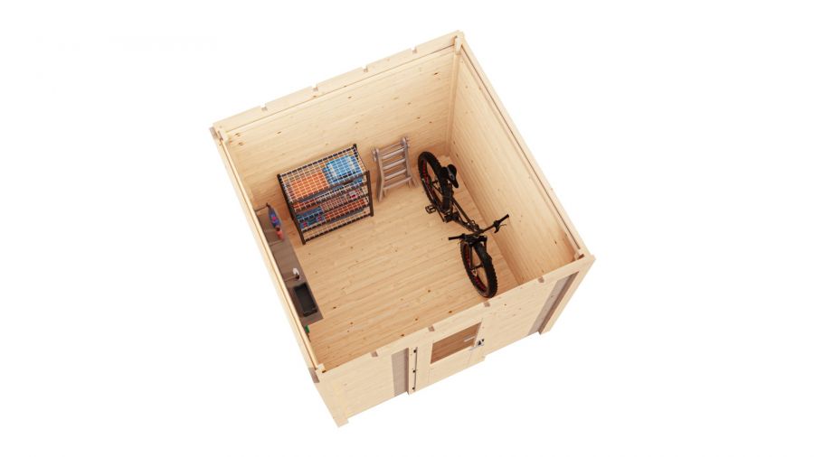 Lugarde Select Modern tuinhuis Garderen 250x250cm - Onbehandeld