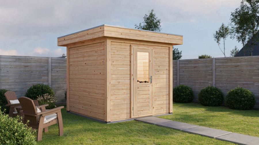 Lugarde Select Modern tuinhuis Garderen 250x250cm - Onbehandeld