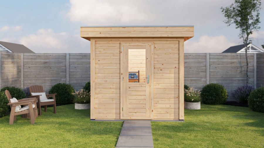 Lugarde Select Modern tuinhuis Garderen 250x250cm - Onbehandeld