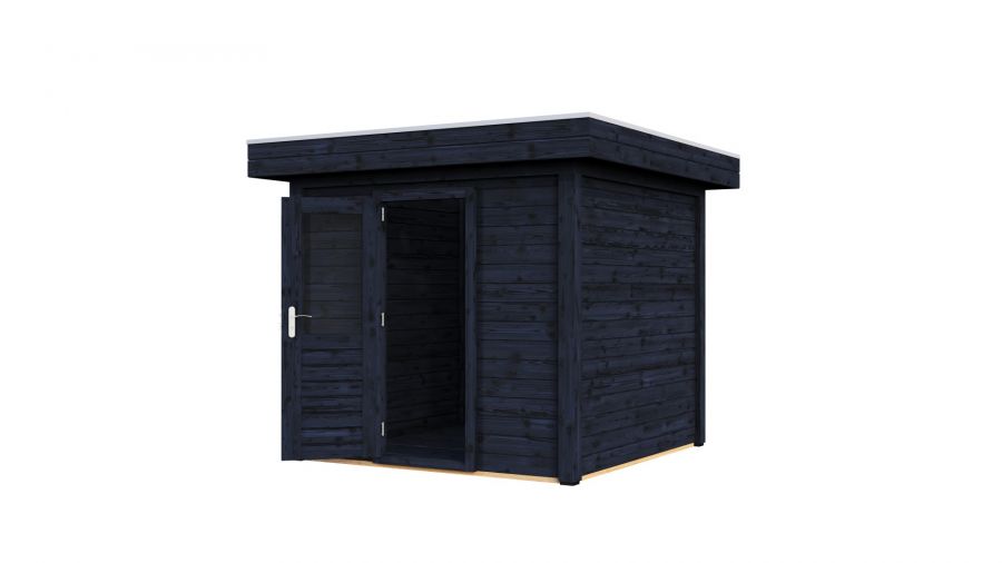 Lugarde Select Modern tuinhuis Garderen 250x250cm - Zwarte olie