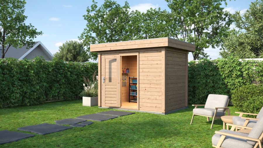 Lugarde Select Modern tuinhuis Hoeven 300x200cm - Onbehandeld