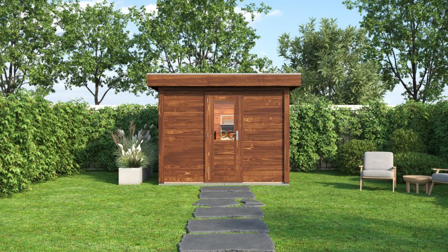 Lugarde Select Modern tuinhuis Hoeven 300x200cm - Bruine olie