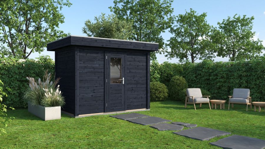 Lugarde Select Modern tuinhuis Hoeven 300x200cm - Zwarte olie