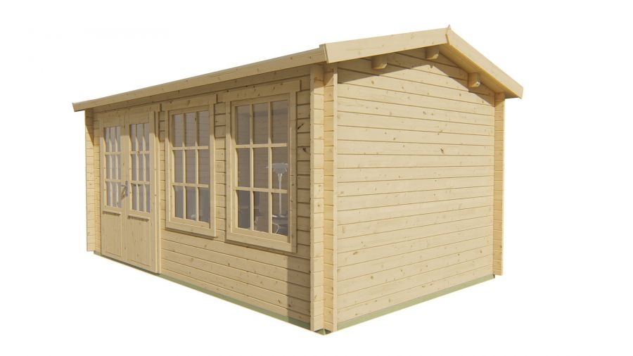 Blokhut Aiste 500x300 cm - Red class wood geïmpregneerd