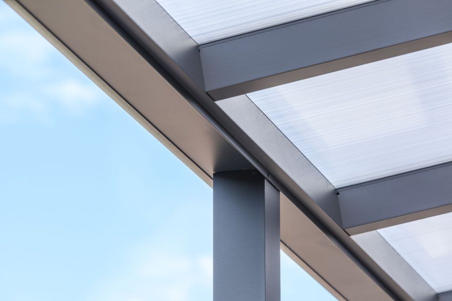 Aluminium terrasoverkapping Montreal 706x300 cm antraciet RAL7024