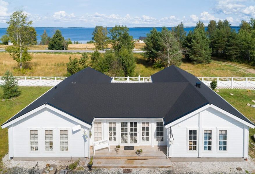 Lugarde blokhut B69 Log Cabin 1690x1340 cm 68 mm vurenhout blank
