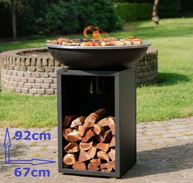 Barbecue Amigo - incl. hoes en houtopslag - Ø67cm