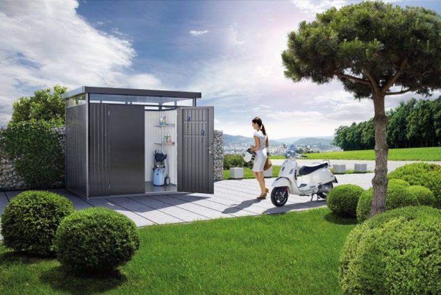 Biohort Metalen tuinhuis Highline H1 275x155x222 cm met dubbele deur