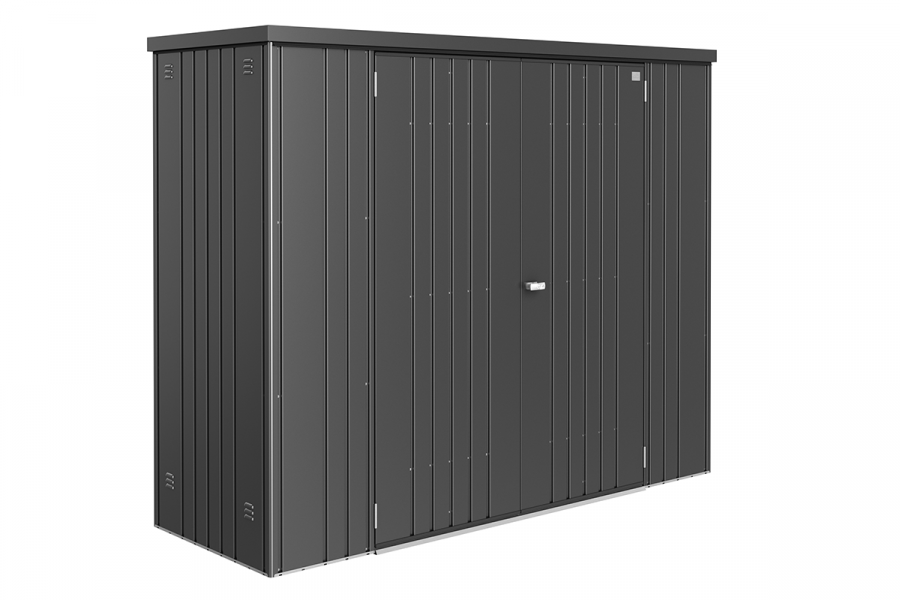 Biohort Metalen Tuinkast 230 - Donkergrijs - 228x83x182,5 cm