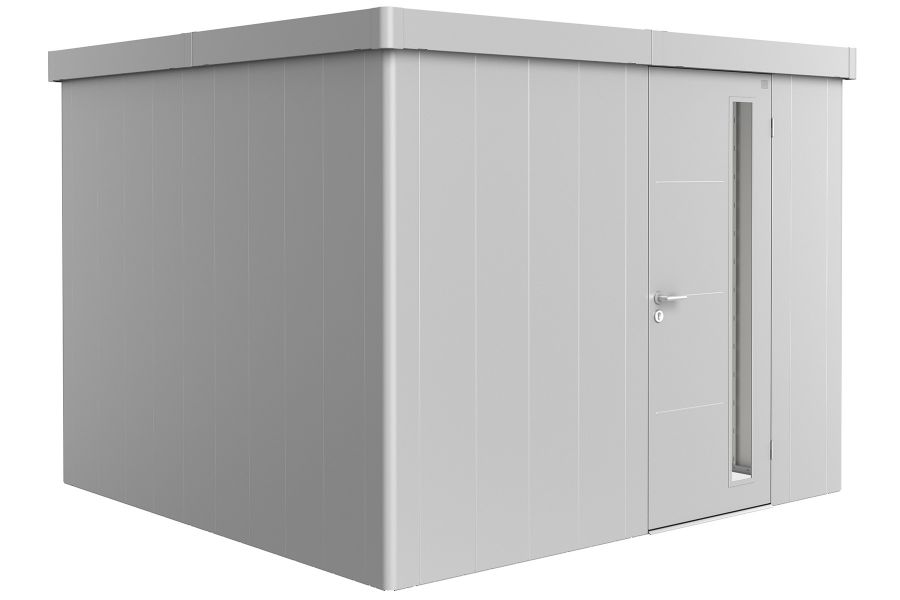 metalen berging neo 3c - zilvergrijs - enkele deur