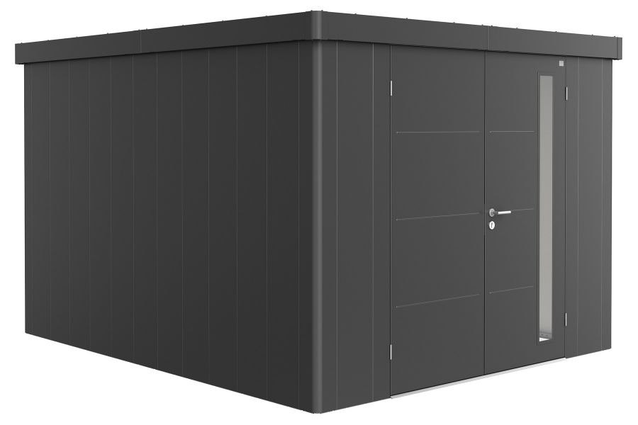 metalen berging - Neo 4c - dubbele deur - donkergrijs