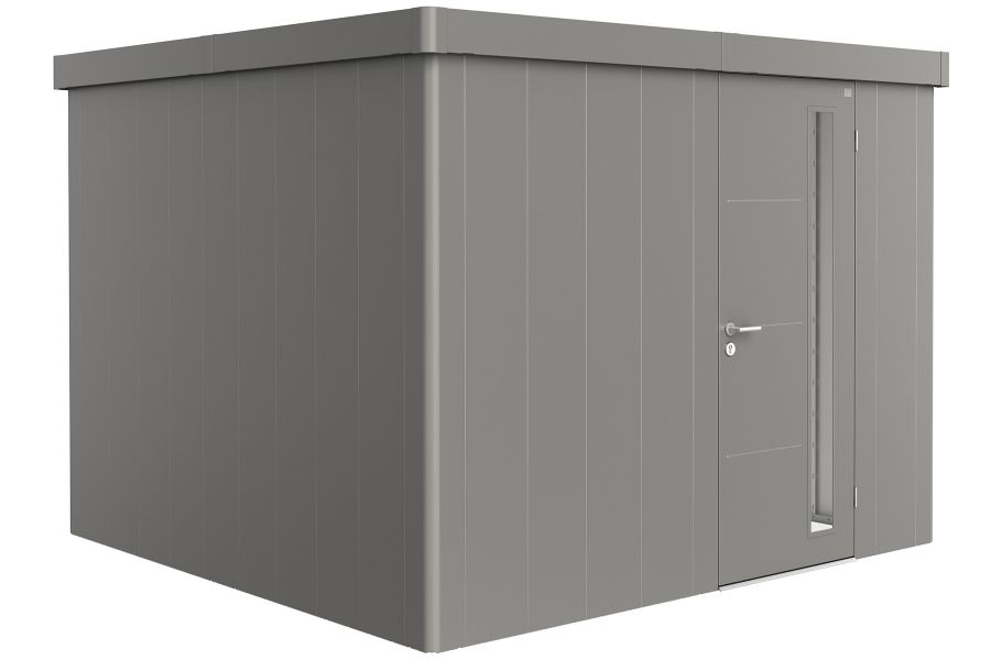 metalen berging neo - 3c - kwartsgrijs - enkele deur