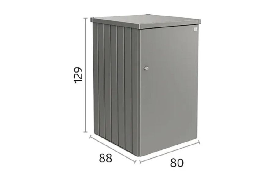 Biohort metalen containerberging Alex 80x88x129 cm donkergrijs