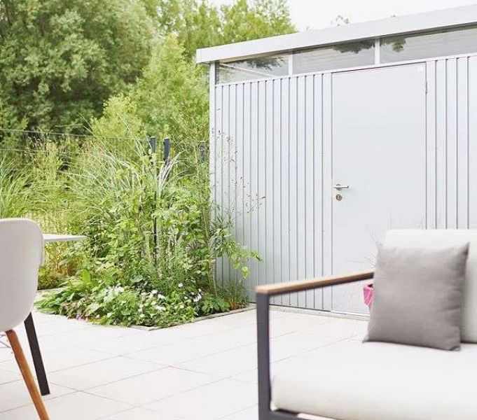 Biohort Metalen tuinhuis Highline H1 275x155x222 cm met enkele deur
