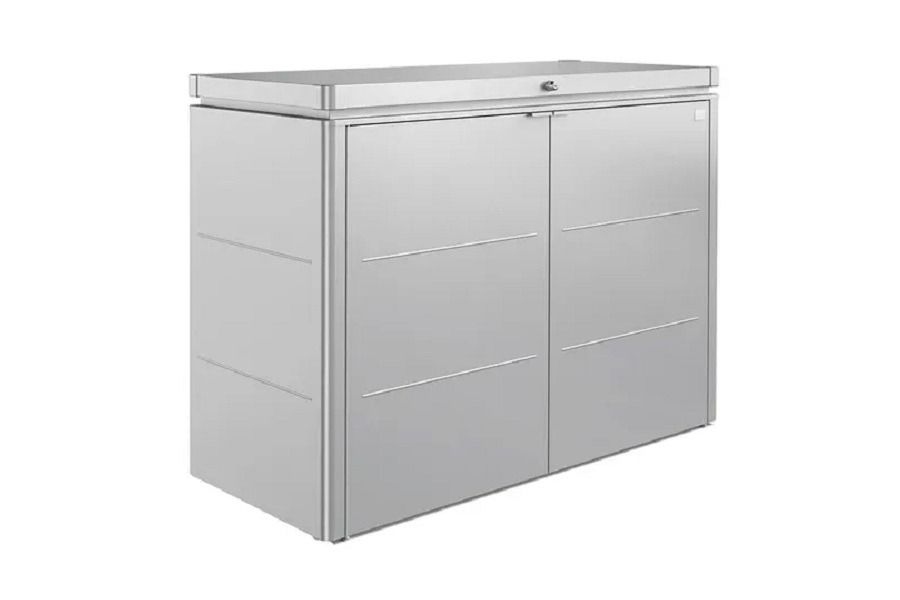 Biohort metalen tuinhuis HighBoard 160x70x118 cm donkergrijs