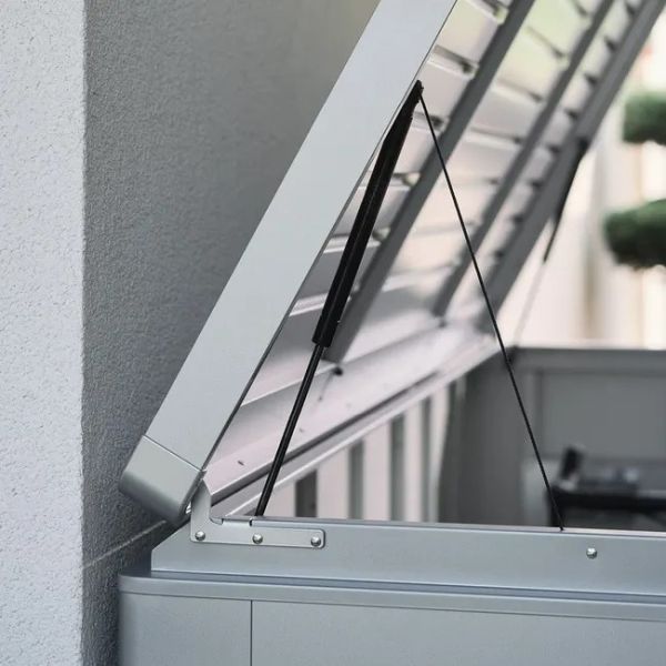 Biohort metalen tuinhuis HighBoard 160x70x118 cm donkergrijs