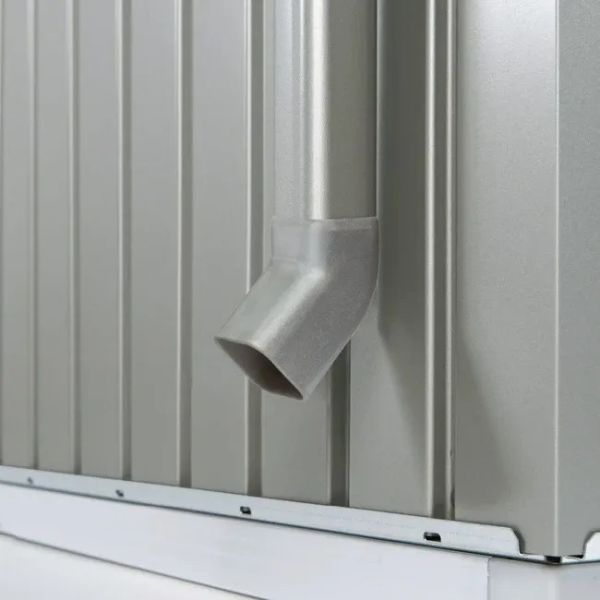 Biohort Highline H3 metalen berging 275x235x222 cm met dubbele deur