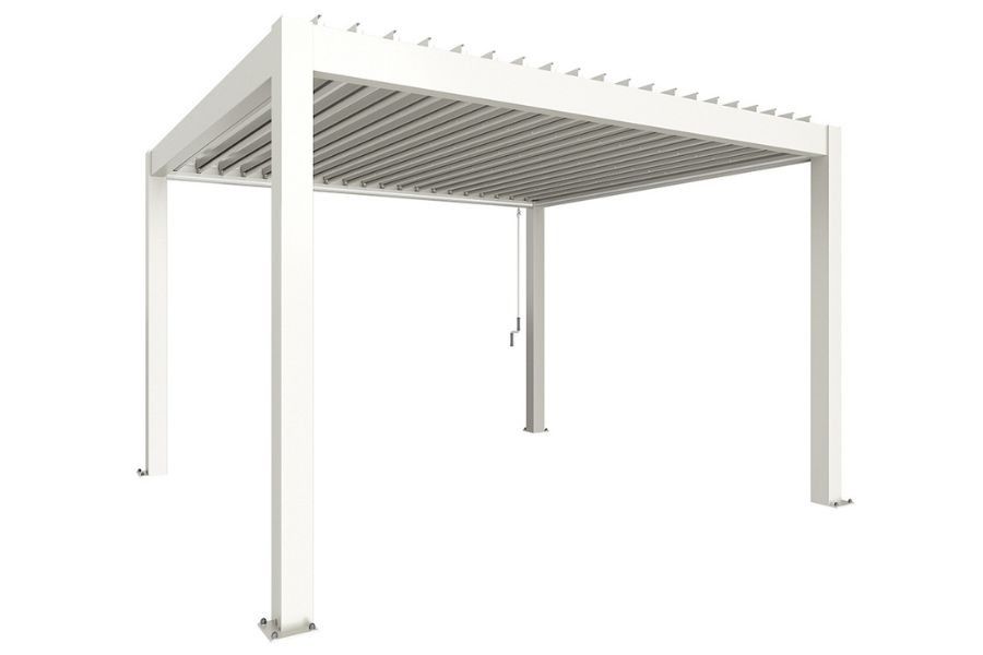 Biohort aluminium Pergola wit 400x350 cm
