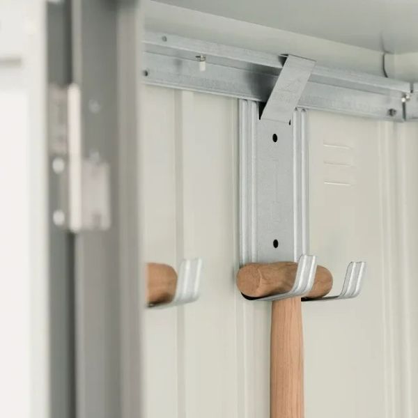 Biohort metalen tuinkast kwartsgrijs 191x83x182,5 cm