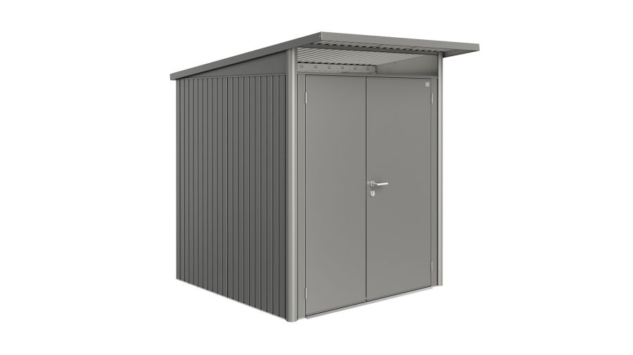Biohort AvantGarde A1 metalen berging 180x180x218 cm donkergrijs met dubbele deur