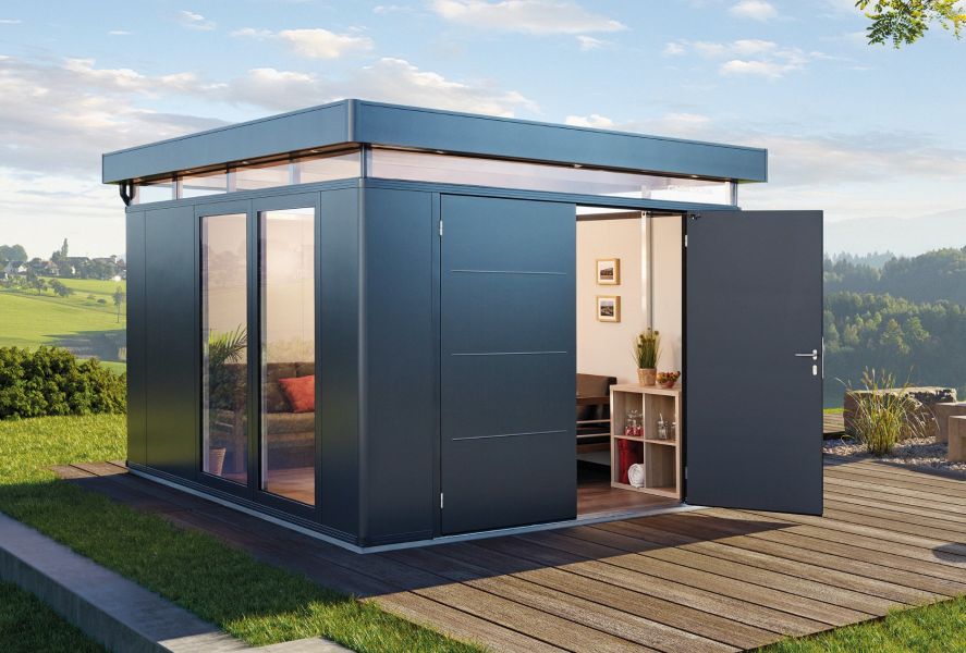 Biohort CasaNova 3x5 met draairichting rechts - donkergrijs metallic