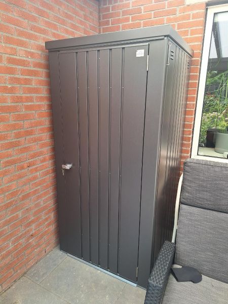 Biohort metalen tuinkast 90 donkergrijs 93x83x182,5 cm