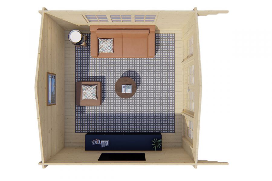 Tuindeco Blokhut Blackpool interieur